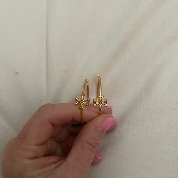 Tory Burch Kira Hoop Earrings - Picture 2 of 2